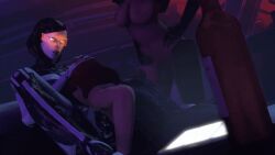 1girls 2futas 3d_animation animated areolae ass balls black_dress blue_eyes bottle breasts clothed_female cocked_hip commander_shepard cowl dominant_futa edi female femshep foreskin futa_on_female futa_penetrating hand_on_hip handjob_while_sucking kasumi_goto large_breasts long_gloves mass_effect navel nipples nude_futa partially_clothed partially_clothed_futa red_hair robot rottingsfm screen source_filmmaker submissive_female tablet thick_thighs thigh_high_boots threesome tight_dress visor