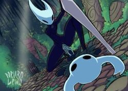 1boy 1girls 2_horns alternate_body_type alternate_breast_size arthropod artist_name big_ass big_breasts big_butt black_body black_skin breasts bubble_ass bubble_butt bug bug_girl female female_only hollow_knight hollow_knight:_silksong hornet_(hollow_knight) large_ass large_breasts large_butt neurolewd penis protagonist_(hollow_knight) riding riding_penis silksong the_knight_(hollow_knight)