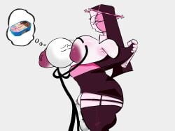 1boy 1boy1girl 1girl breasts friday_night_funkin greaseyhair ice_cream midfight_masses nestle nun sarvente_(dokki.doodlez) sex standing standing_missionary stickman sucking_nipples tagme vaginal_penetration