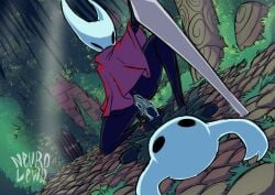 1boy 1girls 2_horns alternate_body_type alternate_breast_size arthropod artist_name big_ass big_breasts big_butt black_body black_skin breasts bubble_ass bubble_butt bug bug_girl female female_only hollow_knight hollow_knight:_silksong hornet_(hollow_knight) large_ass large_breasts large_butt neurolewd penis protagonist_(hollow_knight) riding riding_penis silksong the_knight_(hollow_knight)