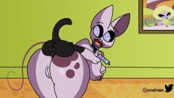 16:9 2022 alien anal anal_sex animated anthro anthro_on_feral anthro_penetrated anus areola artist_name ass balls bent_over big_breasts big_butt black_body black_fur black_sclera breasts collar domestic_cat duo fangs felid feline felis female female_penetrated feral feral_penetrating feral_penetrating_anthro from_behind_position fur genitals hairless hairless_cat hand_on_breast hi_res holding_object huge_butt kid_vs._kat male male/female male_penetrating male_penetrating_female mammal mr._kat mtf_crossgender multicolored_body multicolored_skin nipples open_mouth penetration penile penile_penetration penis penis_in_ass perching_position pink_body pink_nose pink_skin portrait_(object) purple_anus purple_areola purple_body purple_eyes purple_fur purple_nipples purple_skin rule_63 sex short_playtime size_difference source_request sphynx_(cat) tagme teeth text thick_thighs twitter twitter_logo video wide_hips widescreen youfrasn zoophilia