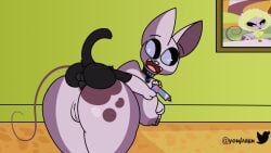 16:9 2022 alien anal anal_sex animated anthro anthro_on_feral anthro_penetrated anus areola artist_name ass balls bent_over big_breasts big_butt black_body black_fur black_sclera breasts collar domestic_cat duo fangs felid feline felis female female_penetrated feral feral_penetrating feral_penetrating_anthro from_behind_position fur genitals hairless hairless_cat hand_on_breast hi_res holding_object huge_butt kid_vs._kat male male/female male_penetrating male_penetrating_female mammal mr._kat mtf_crossgender multicolored_body multicolored_skin nipples open_mouth penetration penile penile_penetration penis penis_in_ass perching_position pink_body pink_nose pink_skin portrait_(object) purple_anus purple_areola purple_body purple_eyes purple_fur purple_nipples purple_skin rule_63 sex short_playtime size_difference source_request sphynx_(cat) teeth text thick_thighs twitter twitter_logo wide_hips widescreen youfrasn zoophilia