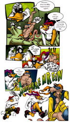 anthro avian bird comic darkpenguin darkwing_duck disney duck furry furry_only gay interspecies male male_only mammal megavolt mr._banana_brain negaduck no_humans nude quackerjack rat rodent yaoi