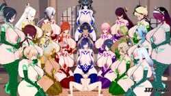 1boy 21girls 6+girls aether_(genshin_impact) arlecchino_(genshin_impact) beidou_(genshin_impact) big_ass big_breasts big_nipples bigger_female bimbo blindfold candace_(genshin_impact) chasca_(genshin_impact) clorinde_(genshin_impact) dark_skin emilie_(genshin_impact) eremite_floral_ring-dancer_(genshin_impact) eremite_scorching_loremaster_(genshin_impact) eula_(genshin_impact) fair_skin fatui_mirror_maiden_(genshin_impact) genshin_impact gloves grey_skin gstring highheels hoyoverse huge_ass huge_breasts imminent_sex imminent_snu_snu jean_gunnhildr jjzgod kirara_(genshin_impact) leopard_print light_skin long_gloves long_socks mavuika_(genshin_impact) micro_bikini mihoyo multiple_girls navia_(genshin_impact) ningguang_(genshin_impact) pale_skin rosaria_(genshin_impact) shenhe_(genshin_impact) smaller_male socks surrounded_by_women taller_girl tattoo xianyun_(genshin_impact) xilonen_(genshin_impact) yae_miko yelan_(genshin_impact)