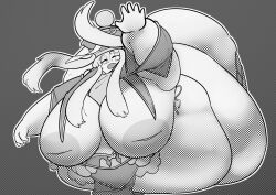 1girls belly breasts character_request cooooookin copyright_request eyes_closed fat fat_arms fat_female fat_fetish female huge_breasts hyper hyper_belly massive_belly obese obese_female ssbbw