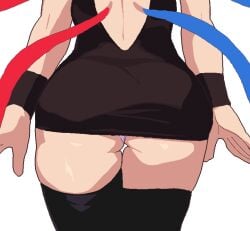 1girls animated ass ass_focus female_only light-skinned_female nue_houjuu solo_focus takorin third-party_edit touhou transparent_background