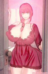 1girls 3d 3d_model big_breasts blush braided_hair breasts chainsaw_man cleavage female huge_breasts kiminodonuts koikatsu lingerie looking_at_viewer makima_(chainsaw_man) nipple_bulge nipples_visible_through_clothing red_hair red_lingerie round_breasts smiling tagme thick_hips thick_thighs thin_waist transparent_clothing white_skin yellow_eyes