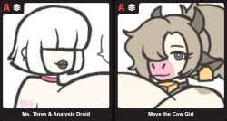 2girls aplovestudio boobs_pressed bovine coincidence meme multiple_girls newgrounds paizuri screenshot shitpost