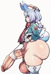 1futa ai_generated areola areolae balls big_breasts blush breasts clothing curvy_figure digital_media_(artwork) futa_only futanari genitals genshin_impact headgear headwear huge_breasts humanoid intersex looking_at_viewer marine melusine_(genshin_impact) mihoyo nipples nude penis short_hair shortstack shortstack_futa sigewinne_(genshin_impact) simple_background slightly_chubby small_penis small_penis_futa smile solo standing thick_thighs voluptuous vyakarana27 white_background wide_hips young