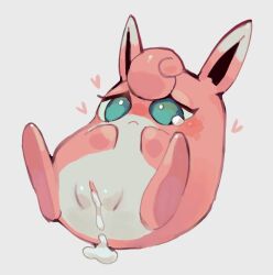 1girls after_sex cum cum_in_pussy female_only nintendo pokemon pussy solo star-rod tears wigglytuff