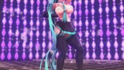 3d animated blue_eyes blue_hair dancing hatsune_miku large_breasts maroshoo mmd mp4 music sound tagme video vocaloid