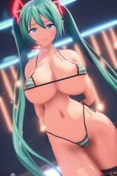 3d blue_eyes blue_hair hatsune_miku large_breasts maroshoo mmd vocaloid