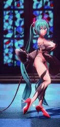 3d animated blue_eyes blue_hair hatsune_miku large_breasts maroshoo mmd tagme video vocaloid