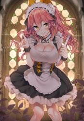 tamamo no mae (fate) from fate (series) by kawai (purplrpouni)