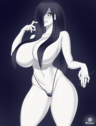 1girls ass big_ass big_breasts big_butt black_hair breasts onaeane ring the_ring thick_thighs wedding_ring yamamura_sadako