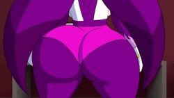 1girls animated ass big_ass big_butt bird blue_eyes bubble_ass butt female female_only parrot pink_thong purple_body solo sonic_(series) sonic_riders tansau thong twerk twerking wave_the_swallow white_shirt