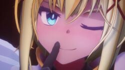 3d animated blowjob censored cum cum_in_mouth cum_inside darkness_(konosuba) fellatio female kono_subarashii_sekai_ni_shukufuku_wo! longer_than_30_seconds longer_than_3_minutes longer_than_one_minute megumin mitsuboshil outdoor outdoor_sex outside pov pov_kiss sound tagme video