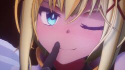 1boy 2girls 2girls1boy 3d animated ass big_breasts blonde_hair blowjob breasts bubble_ass bubble_butt censored cum cum_in_mouth cum_in_pussy cum_inside darkness_(konosuba) female kono_subarashii_sekai_ni_shukufuku_wo! longer_than_30_seconds longer_than_3_minutes longer_than_one_minute male megumin mitsuboshil moaning penis penis_in_mouth penis_in_pussy penis_kiss pov pov_kiss small_breasts sound video