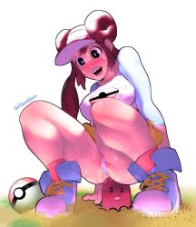 breasts diglett diglett_dildo flankkun pokemon pokemon_trainer pokephilia rosa_(pokemon) shoes sneakers