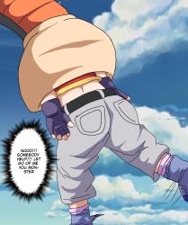 1girls 2022 absorbing absorption absorption_vore aged_up ass big_ass big_breasts big_butt bio-android_(dragon_ball) black_belt black_hair blue_sky breasts cell_(dragon_ball) clothed clothed_female denim denim_bottomwear denim_clothing denim_jeans dragon_ball dragon_ball_gt dragon_ball_z female forced forced_vore grass huge_breasts huge_tail imminent_vore jeans kicking lucasyoungart muffled muffled_scream orange_tail pan_(dragon_ball) pants red_shirt scared shortstack slurp slurping sound_effects struggling struggling_prey tail tail_grab tail_vore teeth teeth_clenched terrified text_box vore white_skin