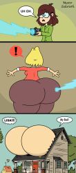 ! aged_up angry ass_bigger_than_body ass_bigger_than_building ass_bigger_than_house ass_expansion boomerang enormous_ass giant_ass huge_ass hyper_ass lisa_loud massive_ass master_zedarioth rita_loud science_experiment straight_hair text the_loud_house