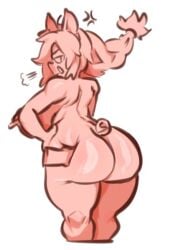 annacrazytoivo ass_grab big_ass big_breasts fat_ass female pig pig_tail thick_thighs trud_(annacrazytoivo)