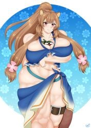 1girls big_breasts breast_expansion breasts english_text female female_only gigantic_ass gigantic_breasts huge_ass huge_breasts long_hair oxdarock raphtalia solo tate_no_yuusha_no_nariagari the_rising_of_the_shield_hero