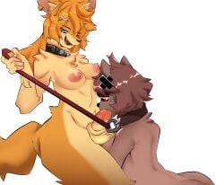 1futa 1girls 2022 absurd_res anthro blowjob brown_fur buffpup_(vtuber) collar color commission deepthroat digital_media_(artwork) ear_piercing earrings female female_penetrated femsub forced_oral furry furry_only futa_on_female futadom futanari futanari/female futanari_penetrating futanari_penetrating_female hair_ornament horny_futa indie_virtual_youtuber large_balls large_penis leash orange_fur oumseven penis petplay sharp_teeth size_difference snuffy spiked_collar uncensored virtual_youtuber vrchat vrchat_avatar vtuber werewolf wolf_girl wolf_humanoid