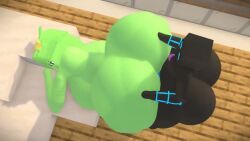 2025 3d ass ass_focus big_breasts big_butt big_penis black_body black_skin blue_eyes blue_penis breasts completely_naked completely_naked_female completely_naked_male green_body green_skin hb_(hb_the_ender) hbtheender huge_ass huge_cock larger_female longer_than_3_minutes minecraft monster_girl naked naked_female nude nude_female slime slime_(minecraft) slime_girl slimer_(stemingbunbun) smaller_male sound tagme video