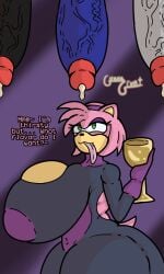 amy rose from sega by guavagrunt