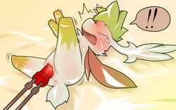 ! blush female konzaburou led light-emitting_diode penetration pokemon pokemon_(species) pussy shaymin solo tear vaginal_penetration wet