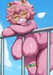 mina ashido from boku no hero academia by melonpuff