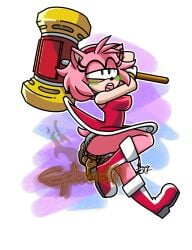 amy rose from sega by oddtenn