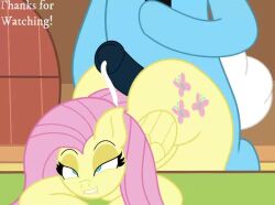 animated anus ass asshole audible_creampie audible_throbbing butt_focus cum deepshadeofred female female_penetrated feral fluttershy_(mlp) friendship_is_magic heartbeat male male/female male_penetrating male_penetrating_female my_little_pony pegasus penis pussy sound tagme teasing video