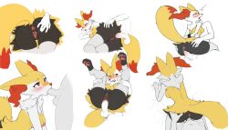 ai_generated all_fours anal anthro anus blush bodily_fluids braixen canid canine cum cum_in_ass cum_in_pussy cum_inside duo faceless_character faceless_male female fox generation_6_pokemon genital_fluids genitals hand_on_butt hand_on_leg legs_up lying male male/female mammal multiple_angles nintendo nude on_side oral orgasm paws penis pokemon pokemon_(species) pussy rear_view restrained simple_background solo vaginal_penetration