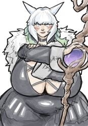miqo'te from final fantasy by donut doodles