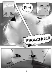 comic doujin english_text female nintendo orgasm pathwarden pikachu pokemon pokemon_(species) pussy text tiuhu zangoose