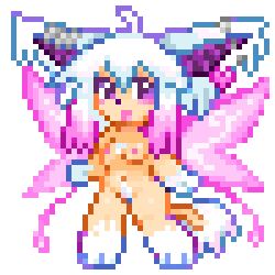 1:1 2025 alpha_channel anthro big_ears black_nose breasts canid canine canis chatoyancy chinese_crested_dog digital_media_(artwork) domestic_dog ear_tuft fairy feet female fur hair hairless hairless_dog jazz_(chatoyancy) low_res mammal navel nipples nonbinary_(lore) nude_anthro partially_hairless pink_nipples pink_wings pixel_(artwork) pubes purple_eyes simple_background smaller_version_at_source solo tan_body tan_skin toy_dog transparent_background tuft white_body white_ears white_feet white_fur white_hair white_hands white_pubes wings