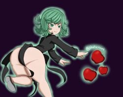 1girls big_ass bootiehound female female_only one-punch_man solo tatsumaki thick_thighs