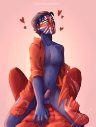 2boys biting_lip blush countryhumans gay gay_sex heart-shaped_pupils ifa_lilia_(artist) soviet_union_(countryhumans) tagme united_kingdom_(countryhumans) yaoi