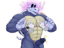 !! 1boy 2022 5_fingers abs anino_x anthro bara belly_button big_muscles big_pecs blush blush_lines cock_ring cum disembodied_hands dry_bones dry_himbones erect_penis focus gloves gold_(metal) grey_gloves himbo hunk koopa lime_eyes looking_down male male_focus male_only mario_(series) mostly_nude mostly_nude_anthro mostly_nude_male motion_lines mouth_open multicolored_body muscles muscular muscular_anthro muscular_male nintendo nipples no_humans pecs penis penis_accessory purple_blush purple_body purple_nipples purple_penis reptile shaded simple_background six_pack skull solo solo_focus solo_male surprised tail tan_body topless touching_chest touching_pecs twitter undead veins veiny_muscles veiny_penis white_background white_hands