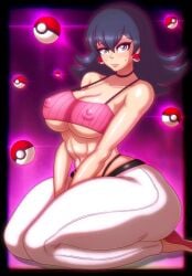 1girls 2022 ass beg4cake big_ass big_breasts big_butt big_thighs bimbo black_hair breasts dat_ass earrings erect_nipples erect_nipples_under_clothes female huge_ass huge_butt huge_thighs nintendo on_knees pokemon pokemon_rgby red_eyes sabrina_(pokemon) shiny_breasts shiny_skin sweating thick_ass thick_thighs thighs voluptuous white_skin