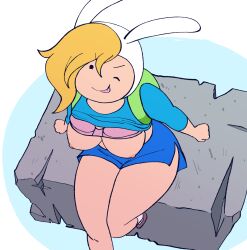 fionna the human girl from adventure time by inker comics