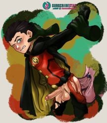 anal anal_sex anonanimeme batman:_bad_blood batman_vs_robin boner damian_wayne damian_wayne_(dcamu) dc dc_comics dcamu erect_penis erect_while_penetrated erection foreskin gay gay_sex hard_on justice_league_vs_teen_titans male male_on_male male_only male_penetrated partially_retracted_foreskin penis precum precum_drip robin_(damian_wayne) robin_(dc) son_of_batman teen_boy teen_titans teen_titans:_the_judas_contract uncircumcised uncut veiny_penis yaoi