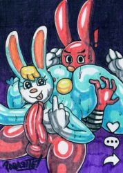 31_minutos 69_position anal angry angry_eyes animal_crossing annoyed anthro ass big_butt blue_body bodily_fluids clothing crossover duo eyebrows gesture glistening glistening_body heart hearts_around_body hi_res juan_carlos_bodoque lagomorph leporid looking_at_viewer male male/male mammal middle_finger nintendo oral parasitedeath pattern_clothing rabbit rimming sasha_(animal_crossing) sex solo striped_clothing stripes sweat text thick_eyebrows thick_thighs traditional_media_(artwork) video_games wide_hips