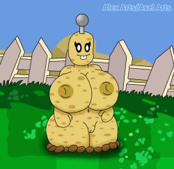 1girls big_breasts female plantie plants_vs_zombies potato_mine_(pvz) pvz