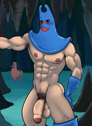 abs anthro balls bara big_balls big_penis cummytomato erect_nipples flaccid_penis flying_sweatdrops gay gloves male male_only man_ray muscles muscular nude partially_retracted_foreskin patrick_star pecs penis smirk spongebob_squarepants starfish sweating thighhigh_boots what