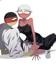 breasts cleavage countryhumans countryhumans_girl female fuhrerbrot germany_(countryhumans) poland_(countryhumans)