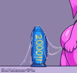 back_view big_ass big_butt big_dildo blue_dildo dildo may_(xmelomor24x) oc original_character pixel_art sex_toy xmelomor24x