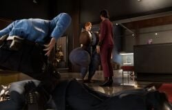 3d cutscene female gigantic_breasts insomniac_games jackd22 male marvel mary_jane_watson mary_jane_watson_(insomniac) mod spider-man_(ps4) spider-man_(series) wide_hips